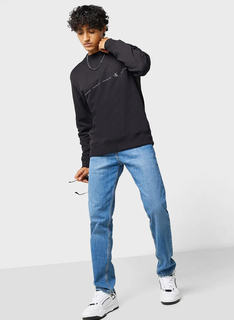 Calvin Klein Jeans Logo Crew Neck Sweatshirt