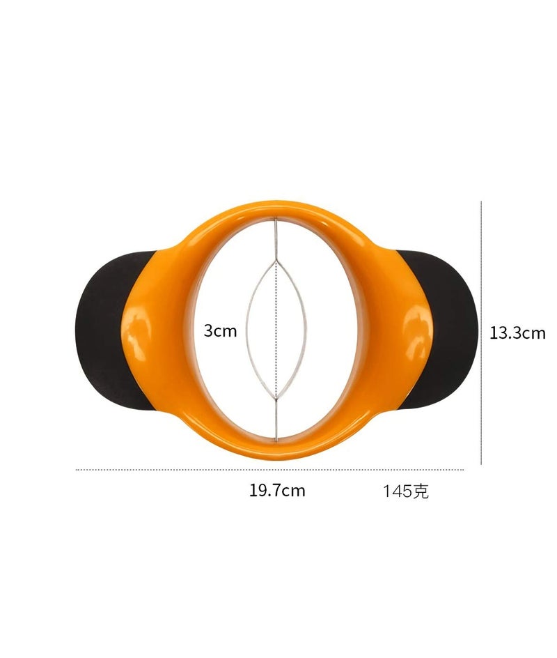 HengKe Mango Slicer Peeler Cutter Splitter Pitte with Stainless Steel Blade Fruit Divider Ergonomic Rubber Grip Handle Non Slip Extra Large Mango Cutter Divider - Image 5