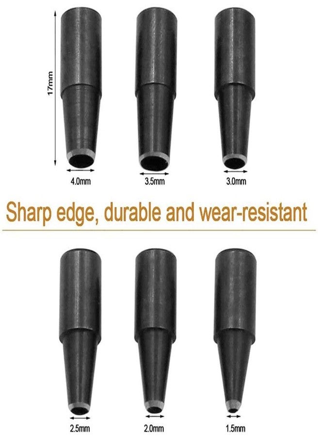 Teng Lang Adjustable Screw Hole Punch Leather Bookbinding Tool,Paper Punch,Craft Punches,6 Tips 1.5m 2mm 2.5mm 3mm 3.5m 4mm - Image 4