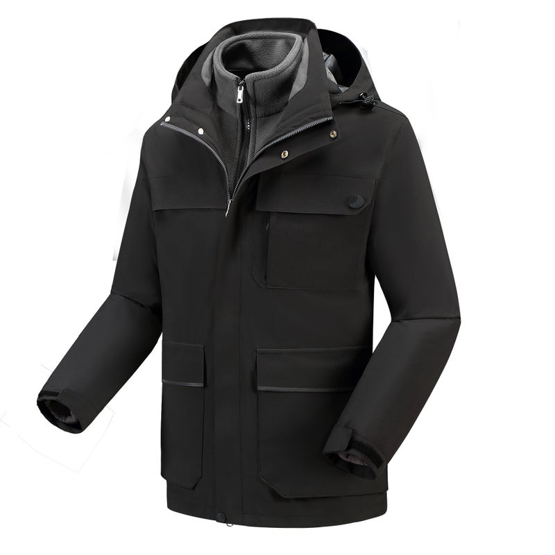 Jacket Overalls Printing Three-In-One Jacket Printing Logo Two-Piece Suit Tooling Factory - Image 3