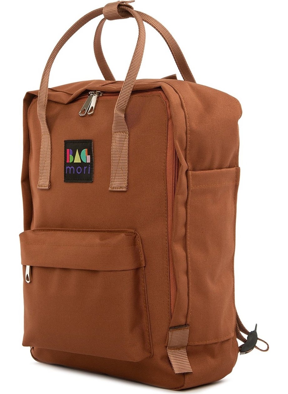 Bagmori Tan Square Bag with Adjustable Strap  - Image 2