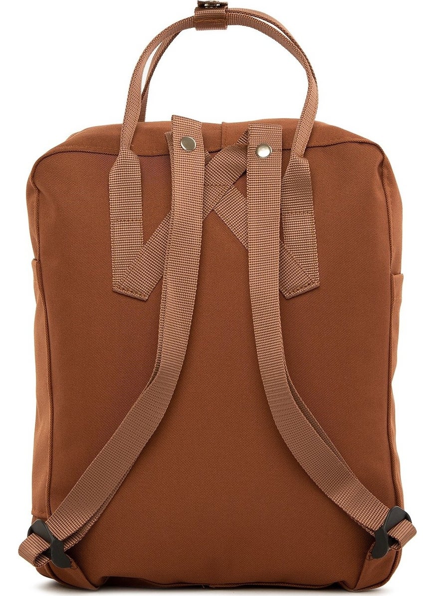 Bagmori Tan Square Bag with Adjustable Strap  - Image 4