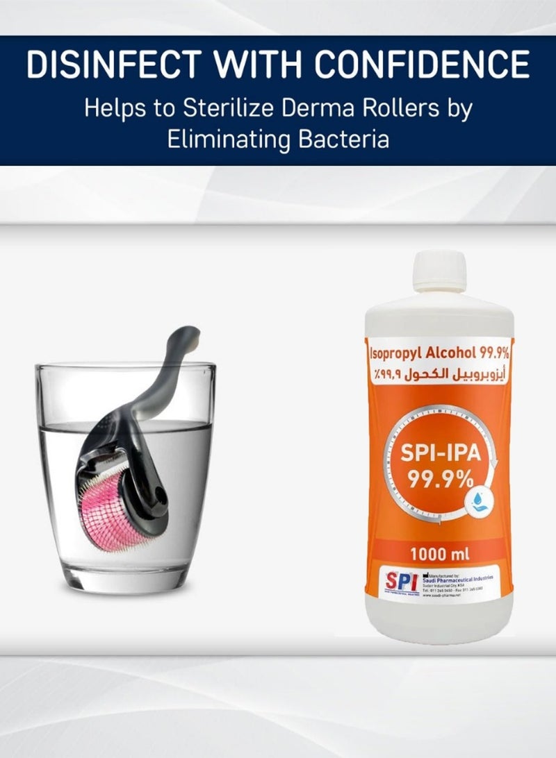 SPI 99.9% Pure and Clear Medical Grade Isopropyl Alcohol 1L - Image 2