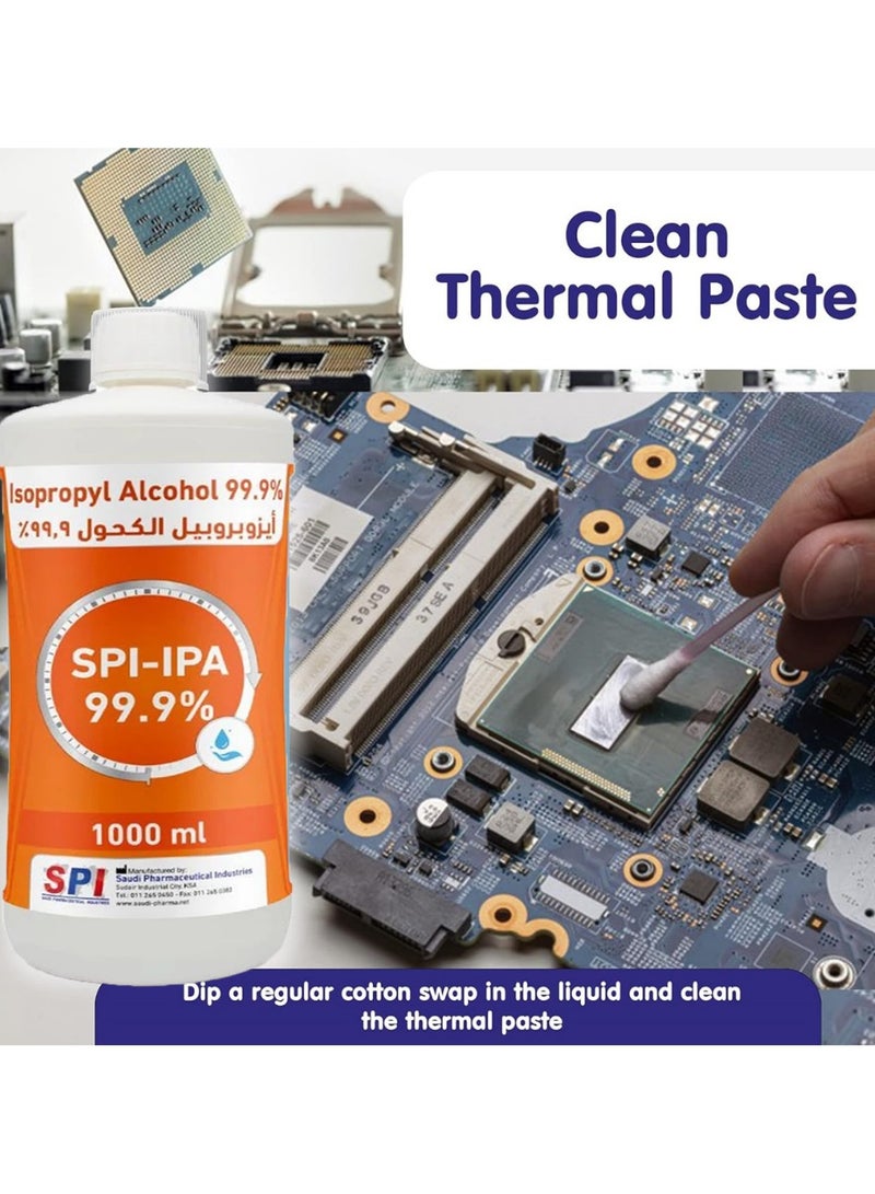 SPI 99.9% Pure and Clear Medical Grade Isopropyl Alcohol 1L - Image 5