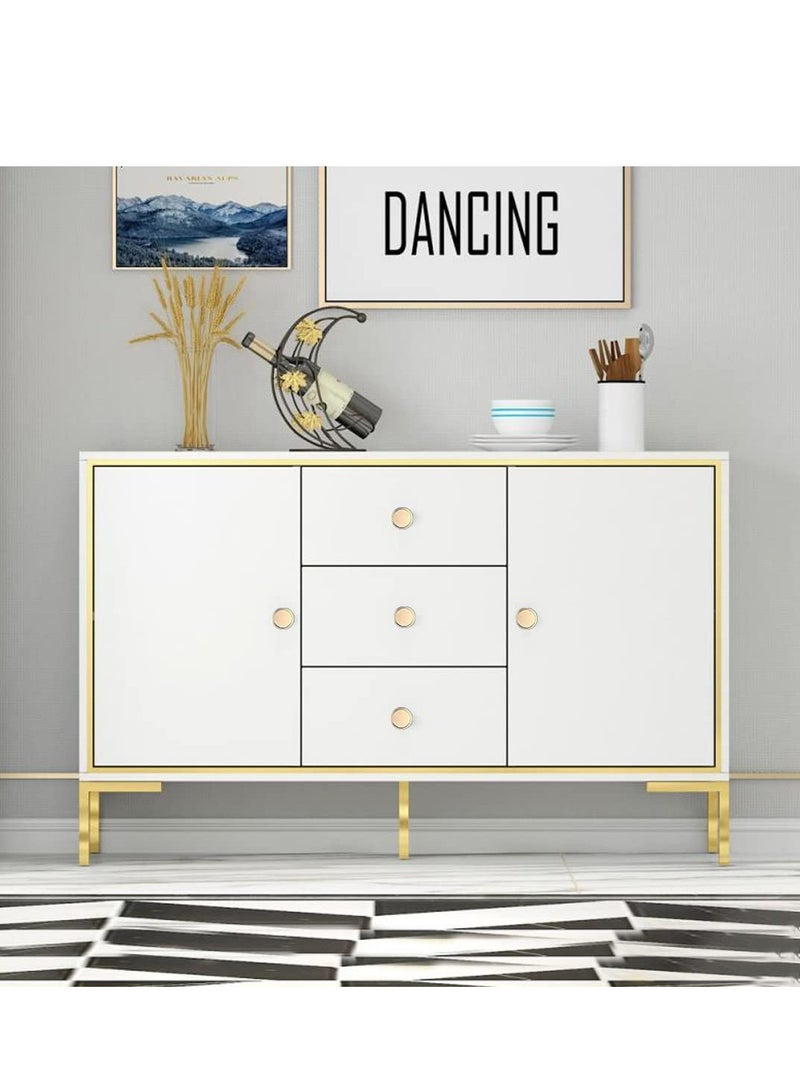 Cabinet Knobs 9 Pieces 1inche Drawer Knob Aluminum Knurled Round Kitchen Cabinet Knobs Gold and Grey Oxidation Finish with Diamond Decorative for Cupboard Vanity Dressers Cabinets Furniture - Image 3