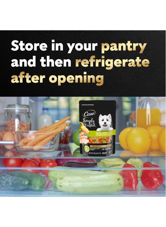 Cesar Simply Crafted Chicken, Carrots, Potatoes, & Peas Wet Dog Food Complement, 8.82 oz. Pouch (12 Count, Pack of 1) - Image 5