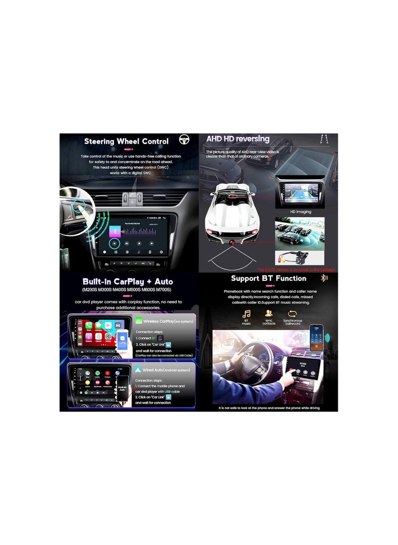 SHEZA STAR - Android Car Stereo for Mitsubishi Outlander 2017 To 2022 Auto AC 6GB RAM 128GB ROM MirrorLink WiFi BT, 10 Inch Support SIM Card, Apple Carplay, 2.5D IPS Touch Screen with Backup Camera Included - Image 1