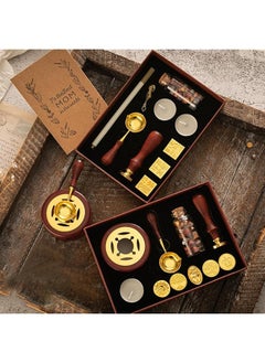 Creative Vintage Lacquer Wax Seal Stamp Set Gift Box Wax Sealing Sets With Wax Beads 6 Pcs Seal Stamp Heads 1 Wooden Handle Wax Seals Warmer Spoon Candles Vintage Envelopes Letters Mailing Crafts Gift - pzsku/Z71669AFC1B293115E7B1Z/45/_/1740917327/4d4ed79c-0d47-4a49-b2a9-cf25306ba134