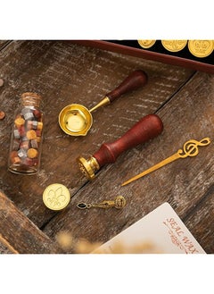 Creative Vintage Lacquer Wax Seal Stamp Set Gift Box Wax Sealing Sets With Wax Beads 6 Pcs Seal Stamp Heads 1 Wooden Handle Wax Seals Warmer Spoon Candles Vintage Envelopes Letters Mailing Crafts Gift - pzsku/Z71669AFC1B293115E7B1Z/45/_/1740917329/548af675-7427-403b-9b06-b9f885bd2574