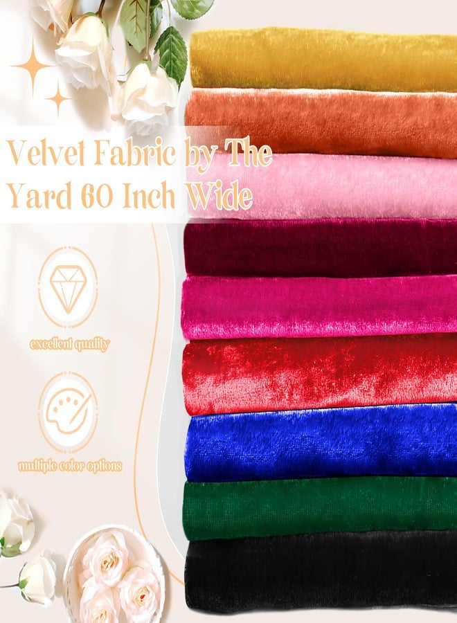 P Pothuiny Pink Velvet Fabric by The Yard, 1 Yard x 60 Inch Wide Luxury & Soft Stretchy Velvet Cloth Fabric for Sewing, Apparel, Upholstery - 90% Polyester 10% Spandex - Image 4