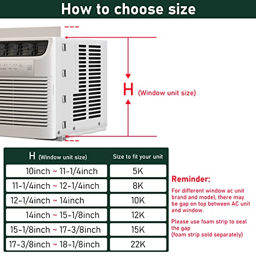 Flehomo Window Air Conditioner Side Panels with Frame, Adjustable Insulation AC Side Panel for 10,000 BTU Window AC Unit, Frame Included - Image 3