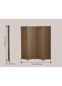 MOMENT Foldable Movable Stretch Room Divider, [200 X 180Cm] Fully Hand-Woven Entrance Partition, Suitable For Office, Bedroom, Living Room, Hotel Room Wall  - Image 4