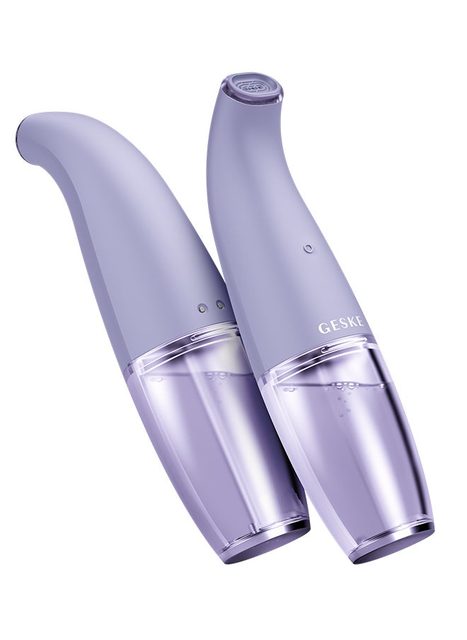 GESKE - GESKE Aqua-Stream Face Cleanser | 8-in-1| Multifunctional Hydra Face Care Device  | Professional FacialSuction  Cleaning  Moisturizing and Exfoliating Device for Home Use- Purple - Image 1