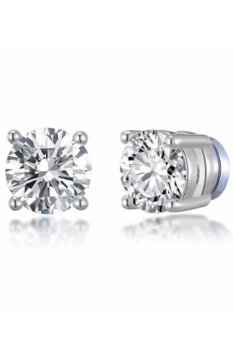 Stainless Steel Magnetic Stud Earrings for Men Women Non-piercing Hypoallergenic 6mm 1 Pairs - Image 1