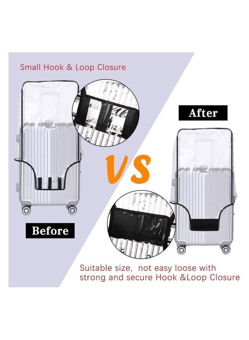 جيجيرو أغطية حقائب سفر شفافة من مادة البولي فينيل كلوريد، أغطية حقائب قابلة للغسل، مضادة للخدش، مقاومة للماء، تناسب معظم الأمتعة من 20 بوصة إلى 30 بوصة - Image 5