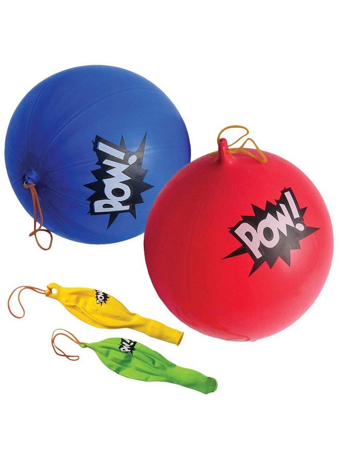 ArtCreativity Superhero Punch Balls, Set of 12, Durable Latex Balloons with Rubber Bands, Superhero Party Supplies, Party Favors & Decorations, Goodie Bag Fillers for Kids in Assorted Fun Colors - Image 1