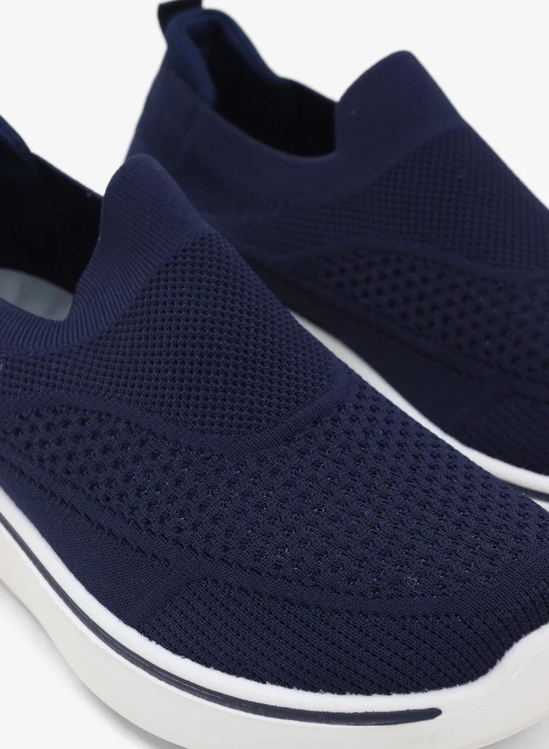 Walk Well Walk Well - Men's Everyday Slip-on Shoes - Navy Blue