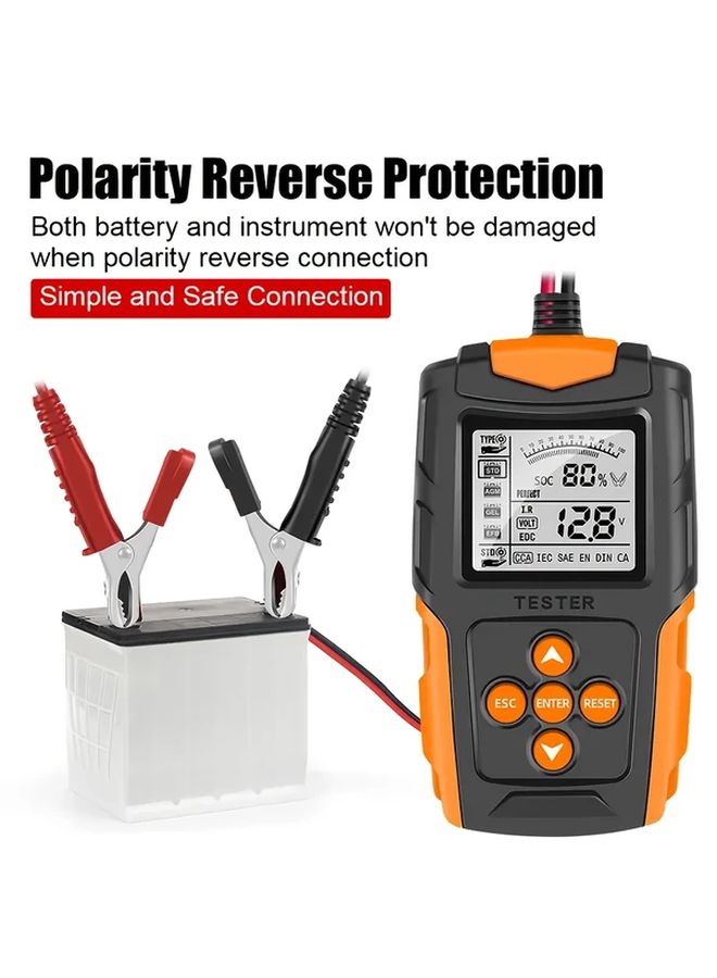 12 فولت 24 فولت اختبار بطارية السيارة والمولد FBT200 محلل رقمي بشاشة LCD حماية كاملة أداة تشخيص ذكية للسيارات والشاحنات وسيارات الدفع الرباعي من مادة ABS - Image 4
