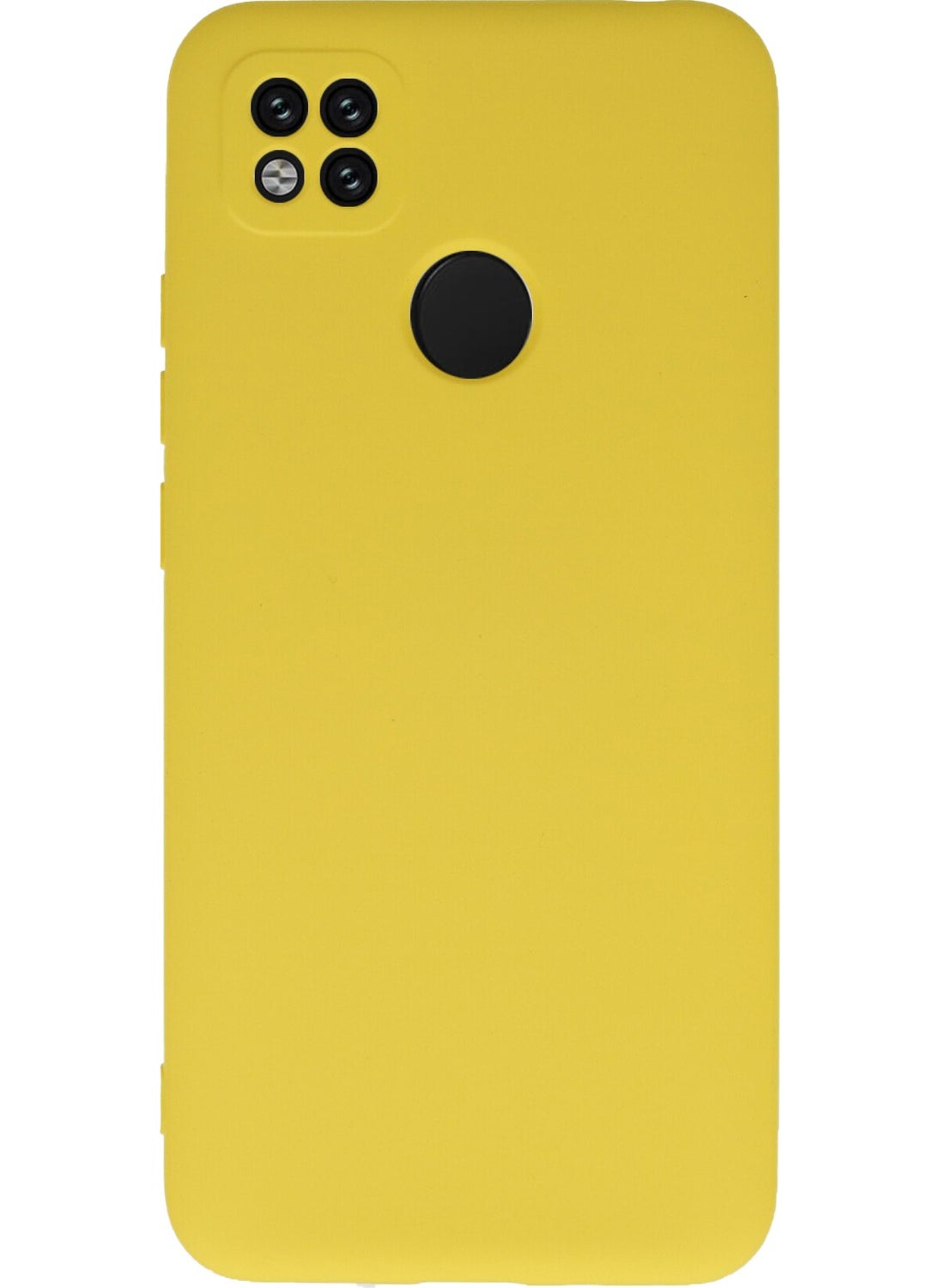Case World Caseworld Xiaomi Redmi 9c Cover Camera Protected Inside Velvet Launch Silicone Case - Yellow  - Image 1