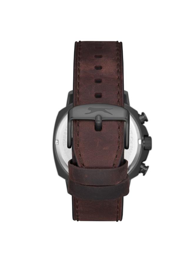 Slazenger Men's Leather Multi Function Watch SL.9.2480.2.04 - 43 mm - Image 4