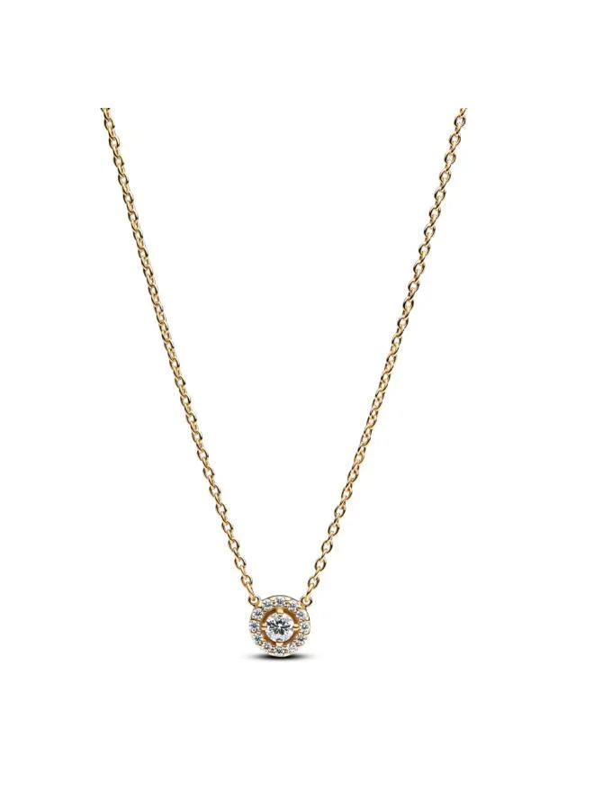 PANDORA Round Pavé Halo Pendant Necklace