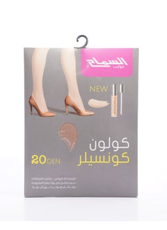 Alsamah Matte Concealer Pantyhose – 20 Den Sheer with Full Waist Control  - Image 1