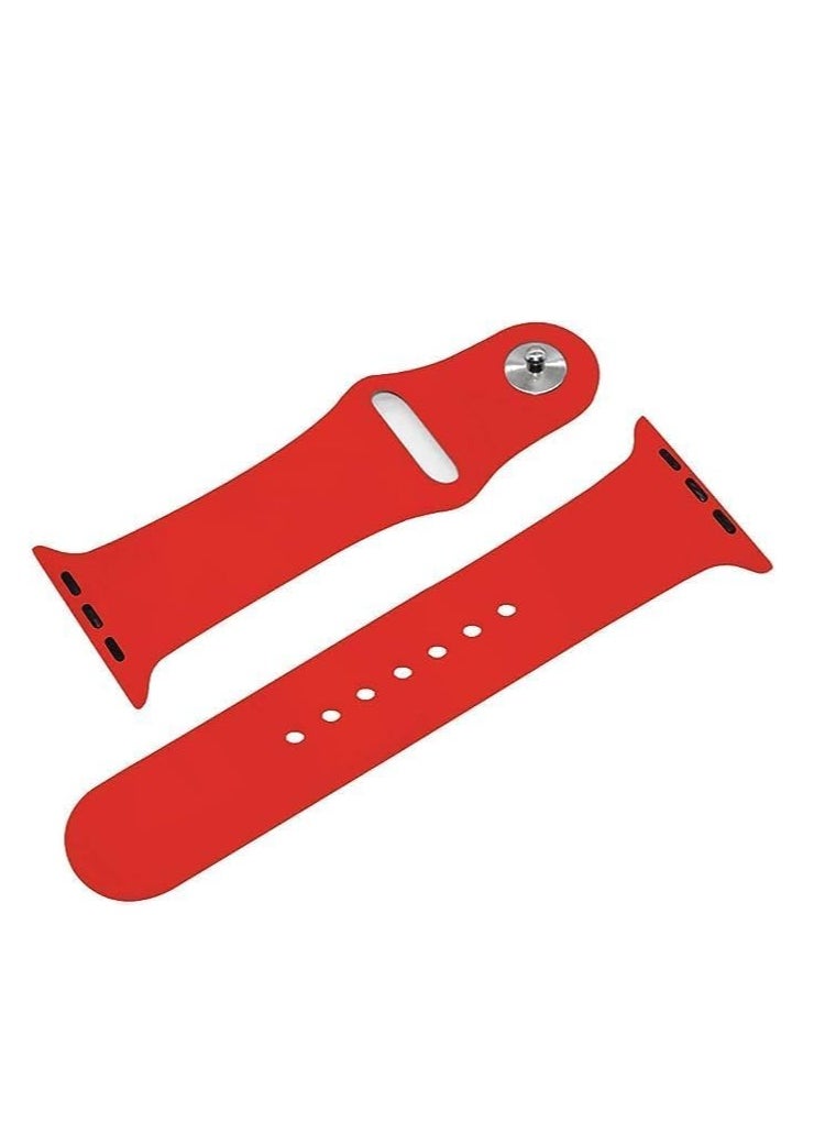 Generic - Strap Silicone Band For Apple Watch 41mm / 38mm / 40mm Series 8/7/6/5/4/3/2/1/SE Replacement Strap Wristband Bracelet Compatible with 38 mm / 40 mm / 41 mm - Image 1