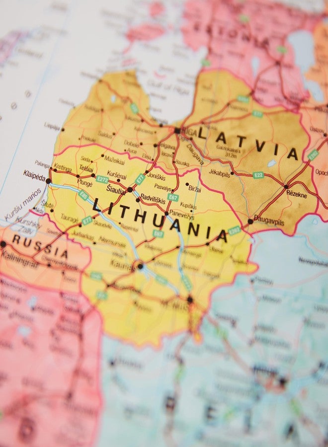 Maps International Large Political Europe Educational Wall Map Poster - Front Sheet Laminated - 33.1 x 46.8 inches - Image 3