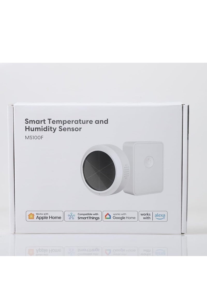 meross - Meross WiFi Hygrometer Indoor Thermometer, Smart Temperature and Humidity Meter with Solar Energy Supply - Image 1