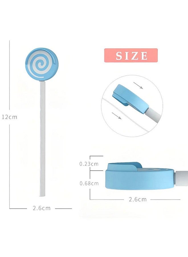 Y-Kelin Kids Tongue Scraper for Ages 2-8, 100% BPA-Free Silicone Cleaner - Cute Lollipop with Easy-to-Grasp Handles and Smiley Covers, Helps Freshen Bad Breath, Pack of 2 - Image 2