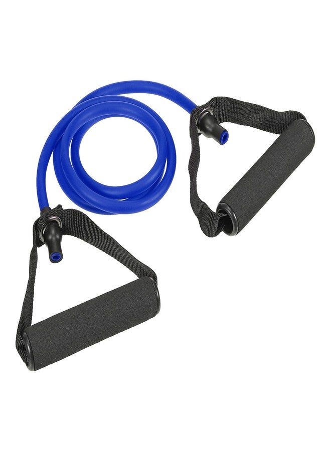 PATIKIL 25Lbs Resistance Bands, Single Exercise Bands with Foam Handles Working Out Stretch Bands for Home Workouts Gym Physical Fitness Yoga, Blue - Image 1