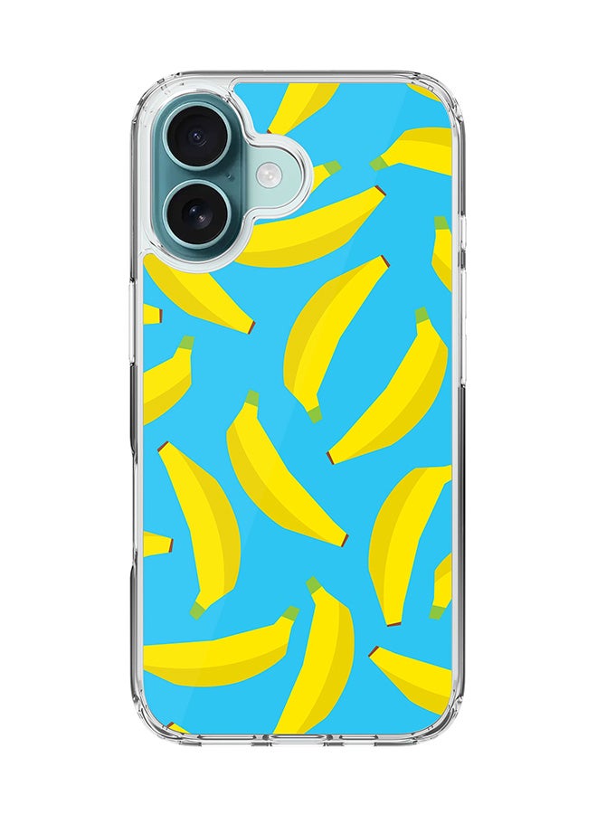 Stylizedd For iPhone 16 Case [Compatible with MagSafe] Slim Magnetic cover Clear Phone Case - Scattered Bananas FP - Image 1