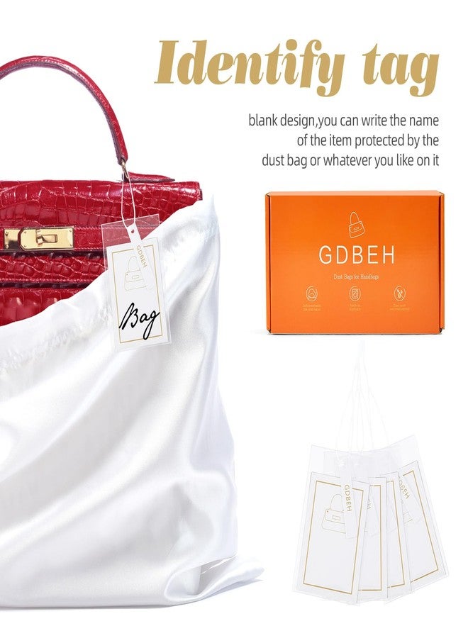 GDBEH 12 Pack Dust Bags for Handbags Travel Storage Pouch Silk Cloth Bag With Drawstring Large Storage Pouch for Handbag Purse Shoes Boots - Image 4