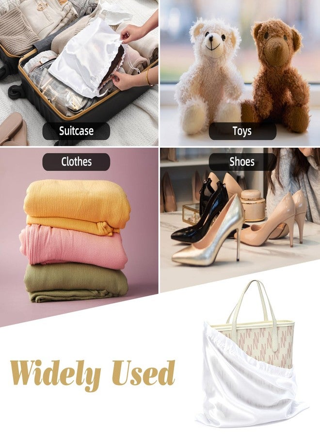 GDBEH 12 Pack Dust Bags for Handbags Travel Storage Pouch Silk Cloth Bag With Drawstring Large Storage Pouch for Handbag Purse Shoes Boots - Image 5