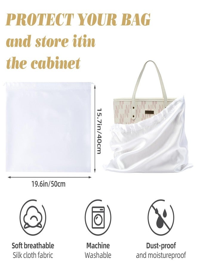 GDBEH 12 Pack Dust Bags for Handbags Travel Storage Pouch Silk Cloth Bag With Drawstring Large Storage Pouch for Handbag Purse Shoes Boots - Image 2