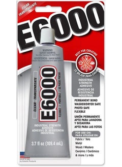 E6000 Eclectic Products 230012 3.7 Oz Amazing E 6000 Craft Adhesive Uncarded Clear 2 Pack  - Image 1