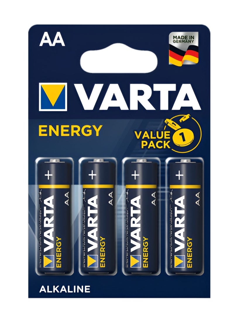 VARTA 4 Pcs AA Alkaline 1.5V Battery 