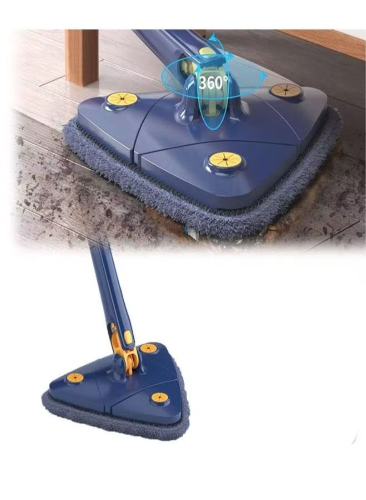 Mop 360 Degree Rotatable Adjustable Triangle Cleaning Wall Mop Wall Cleaner with Automatic Water Squeezing - Image 2