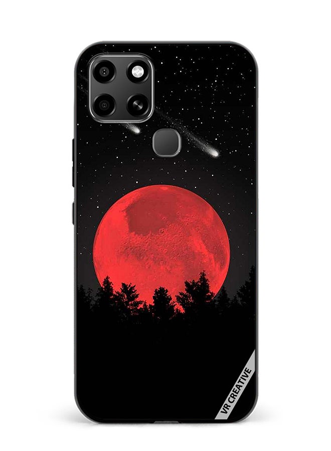 VR CREATIVE Protective Case Cover For Infinix Smart 6 Bloody Moon Design Multicolour - Image 1