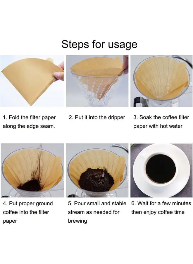 20 Oz 600 Ml Reusable Glass Pour Over Coffee Maker Set Rose Red Octagonal Coffee Pot With Wooden Handle Includes Glass Carafe Dripper Spoon And 100 Paper Filters Manual Coffee Brewer For Home Office Or Cafe Use - Image 5