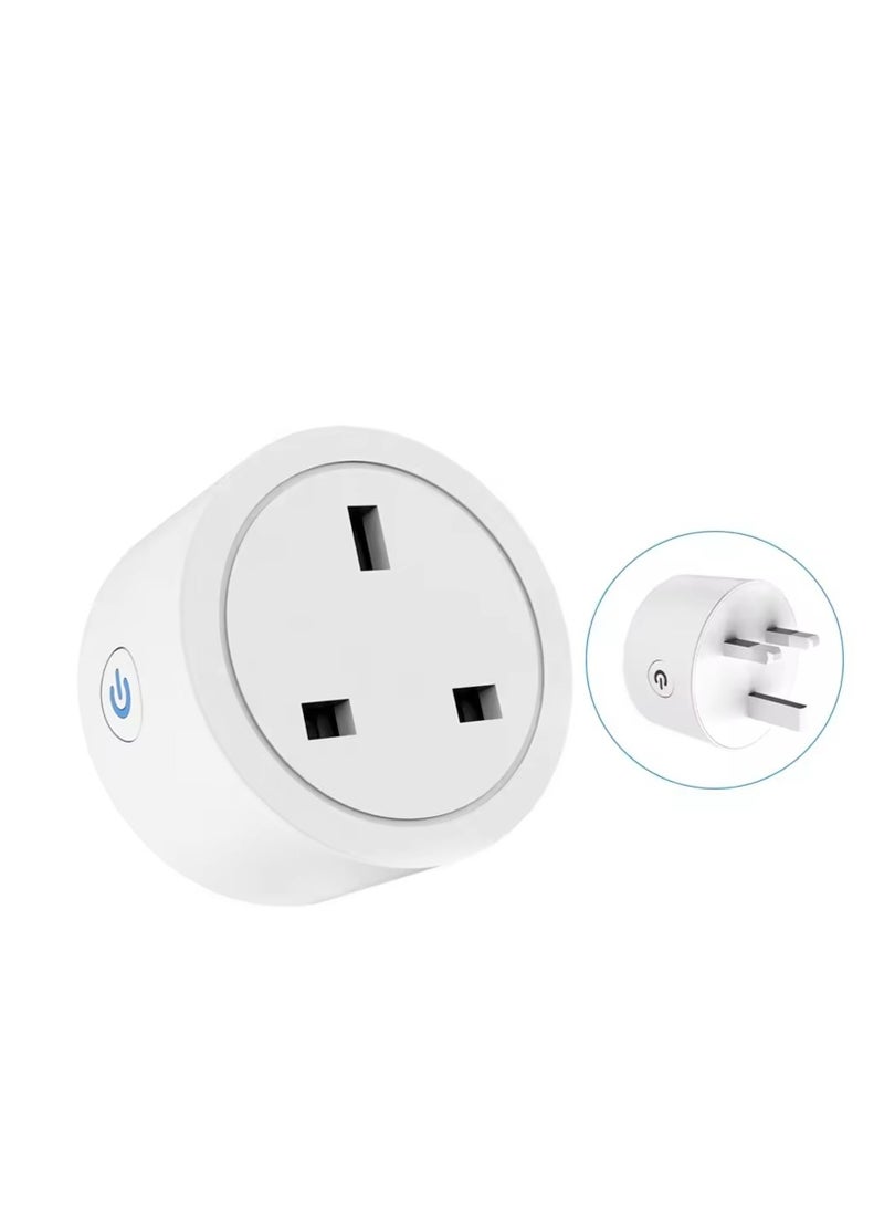 Generic - Smart WiFi Plug, 16A Smart Outlet Plug Socket for Home appliances Automation Compatible with Google Home & Alexa. Mini Socket with remote & voice control with timer function. No Hub required. (Pack of 1) - Image 1