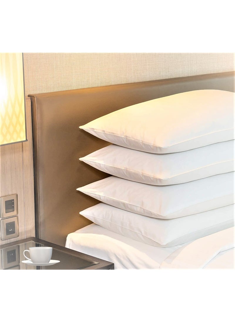 GUFFAW GUFFAW Polyester Microfiber Pillow Filler 14x24 inches White Pack of 4 Premium Combo  - Image 1
