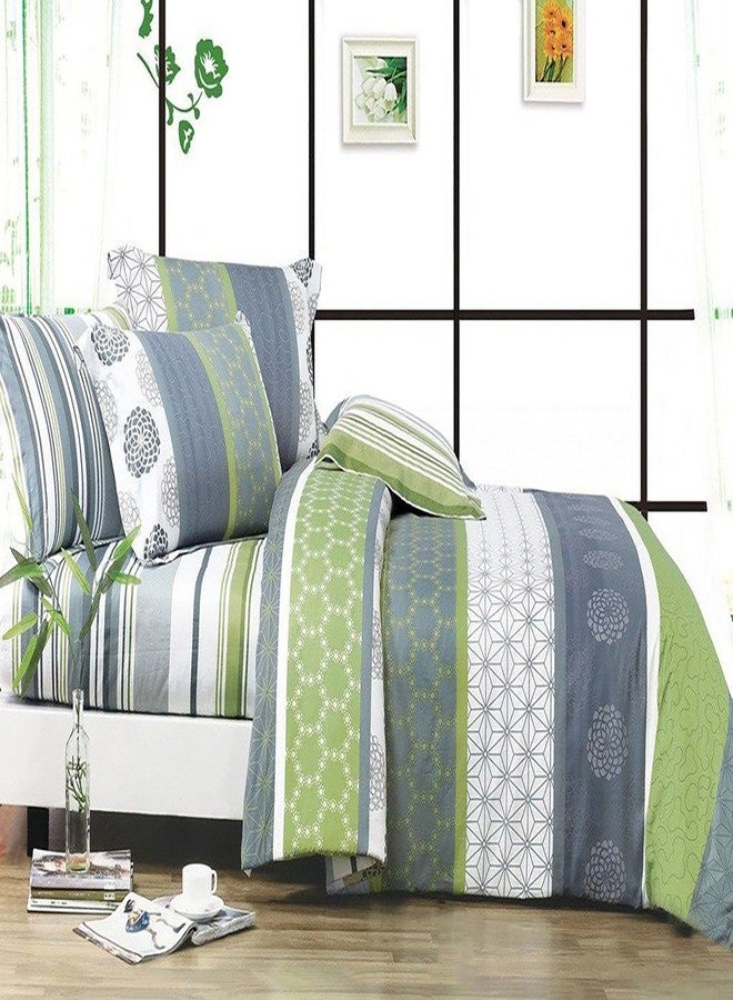 Swanson Beddings Serene 2-Piece 100% Cotton Bedding Set: Duvet Cover and One Pillow Sham (Twin) - Image 2