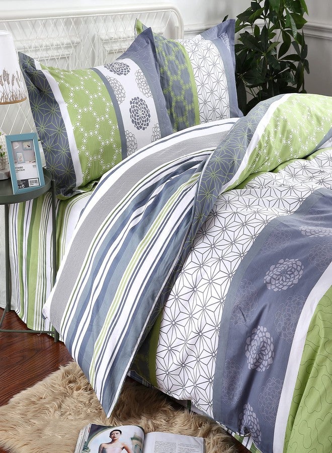 Swanson Beddings Serene 2-Piece 100% Cotton Bedding Set: Duvet Cover and One Pillow Sham (Twin) - Image 4