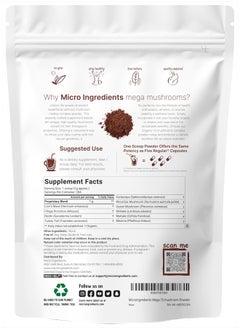 Micro Ingredients Organic Mega Mushroom 10 in 1 Complex Formula Powder for Immune System Booster, 10 Ounce (284 Days Supply), Chaga, Lions Mane, Cordyceps, Reishi & More, Filler Free, Vegan  - Image 2