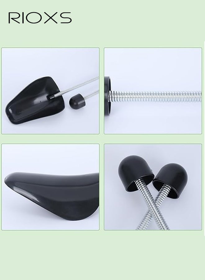 ريوكس 5 أزواج من مكشوفات الأحذية للرجال والنساء، شجرة أحذية قابلة للتعديل للرجال، صانع شجرة أحذية محمول للنساء، حامل مكشوفات الأحذية المقاوم للعوامل الجوية، منظمات حاملات مكشوفات الأحذية لجميع الأحذية والسلاسل الرياضية، صانع أحذية عملي لجميع الأحذية والسلاسل الرياضية، مكشوفات بلاستيكية سوداء - Image 5