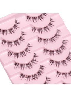 MAGEFY 10 Pairs Lashes Wispy Mink Lashes Fluffy Eye Lashes Natural Look Clear Lash Band Fake Eyelashes Pack  - Image 3