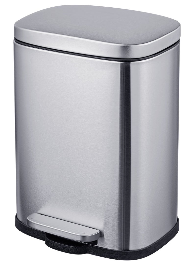 Noon East 5 Liters / 1.3 Gallon Kitchen Trash Can, Step On Garbage Can with Soft-Close Lid and Foot Pedal, With Inner Bucket for Kitchen, Bedroom, Bathroom, Office - Image 1