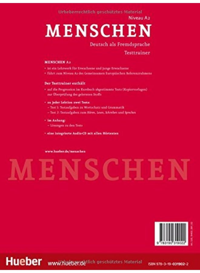 MENSCHEN A2 Testtrainer + CD-Audio - Image 2