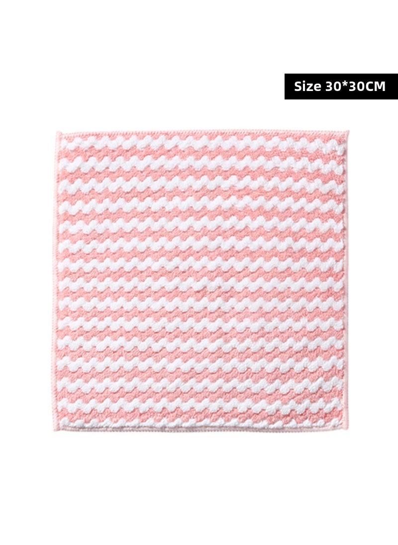 Cotton Kitchen Towel Oil-Free Absorbent Cleaning Cloth Cation 30*30 [Seam Edge]]